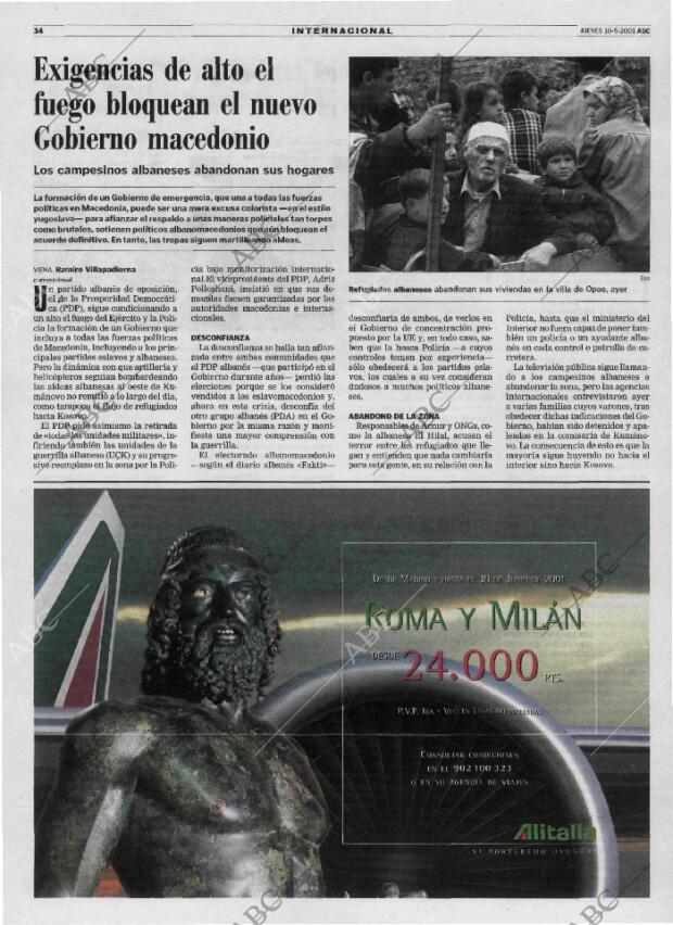 ABC MADRID 10-05-2001 página 34
