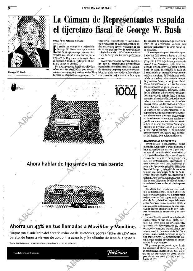 ABC MADRID 10-05-2001 página 36