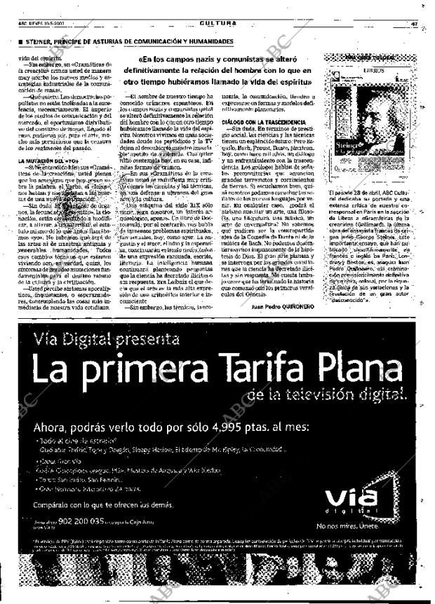 ABC MADRID 10-05-2001 página 47