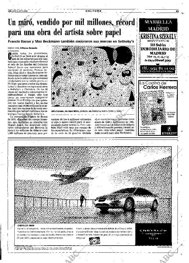 ABC MADRID 10-05-2001 página 49