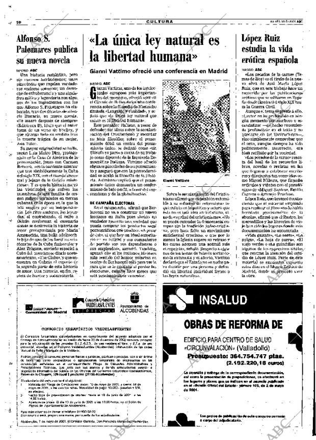 ABC MADRID 10-05-2001 página 50