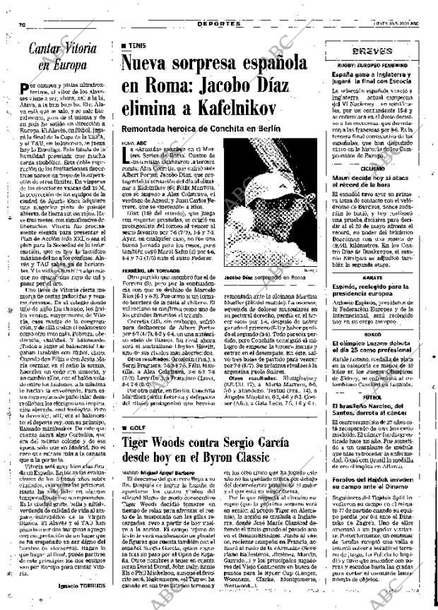ABC MADRID 10-05-2001 página 70