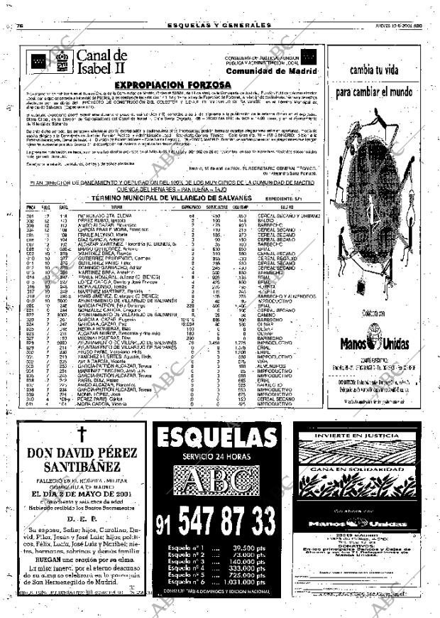 ABC MADRID 10-05-2001 página 76