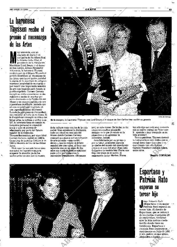 ABC MADRID 10-05-2001 página 83