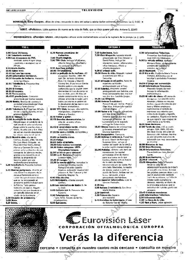 ABC MADRID 10-05-2001 página 91
