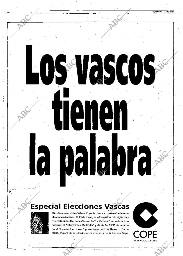 ABC MADRID 13-05-2001 página 20