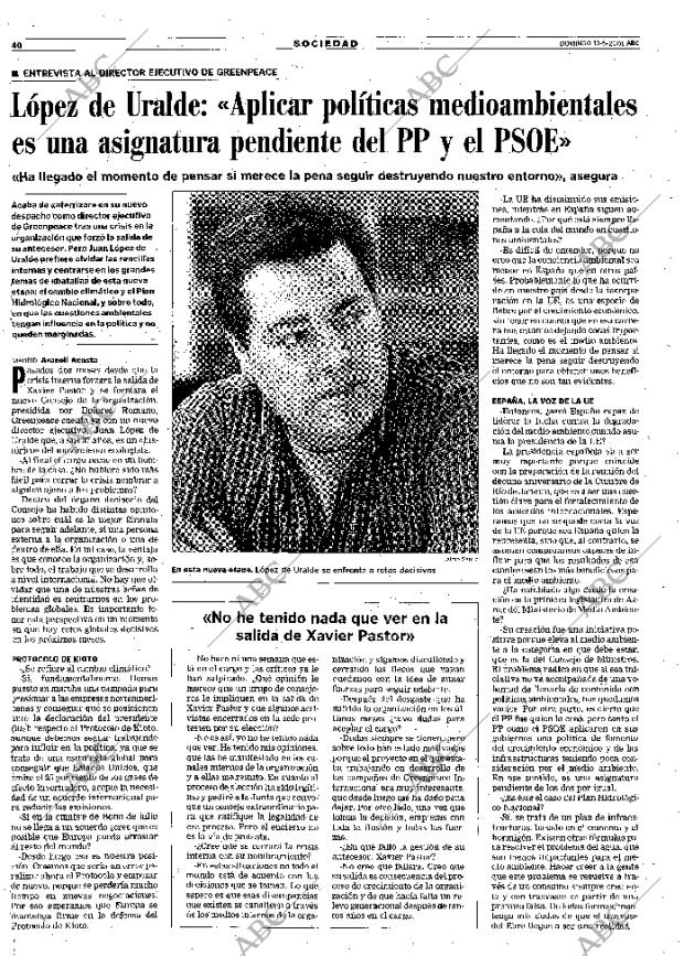 ABC MADRID 13-05-2001 página 40