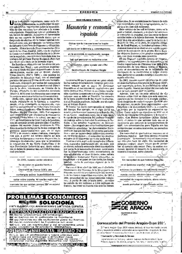 ABC MADRID 13-05-2001 página 52