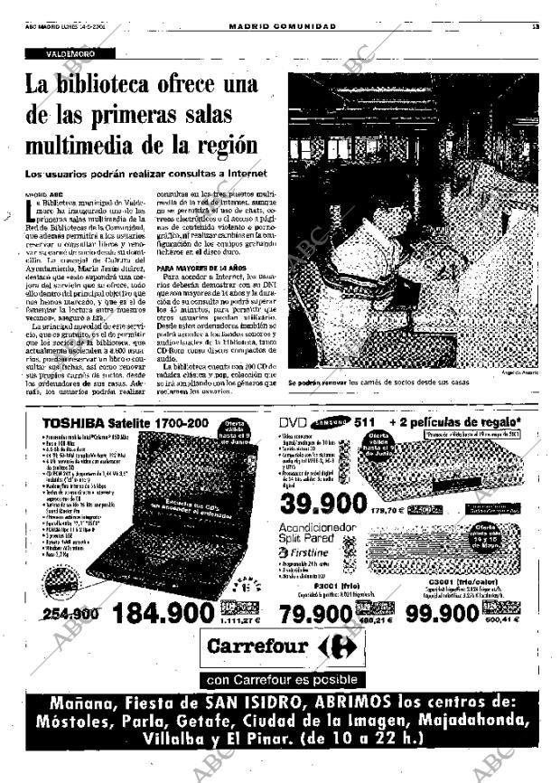 ABC MADRID 14-05-2001 página 109