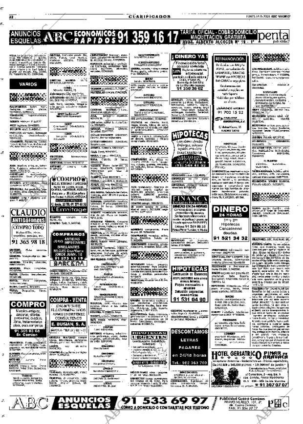 ABC MADRID 14-05-2001 página 128