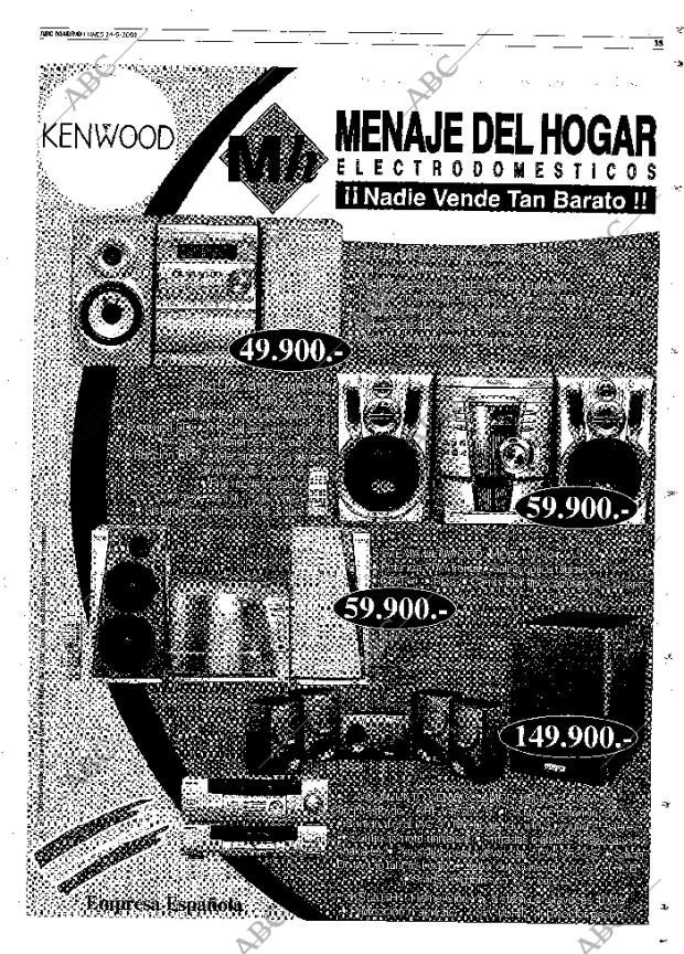 ABC MADRID 14-05-2001 página 131