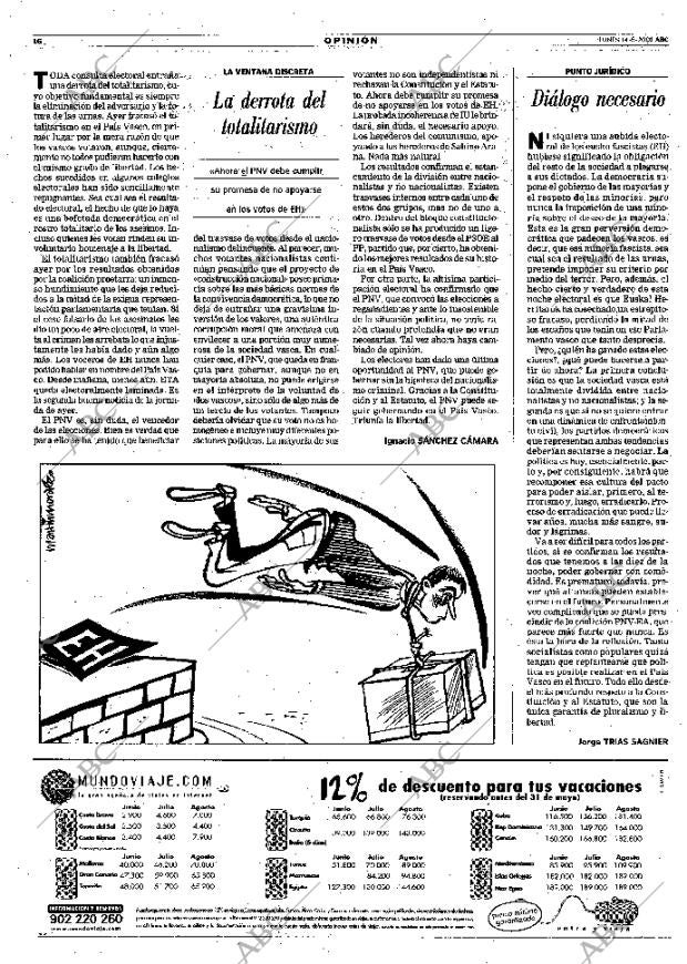 ABC MADRID 14-05-2001 página 16