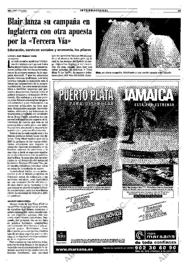 ABC MADRID 14-05-2001 página 45