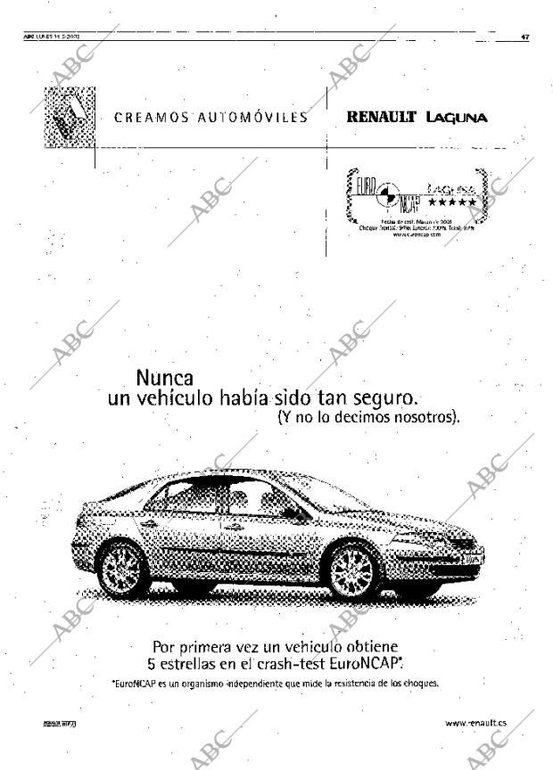ABC MADRID 14-05-2001 página 47
