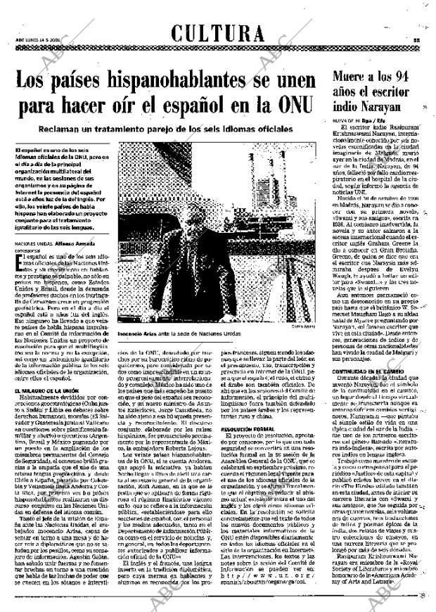 ABC MADRID 14-05-2001 página 55