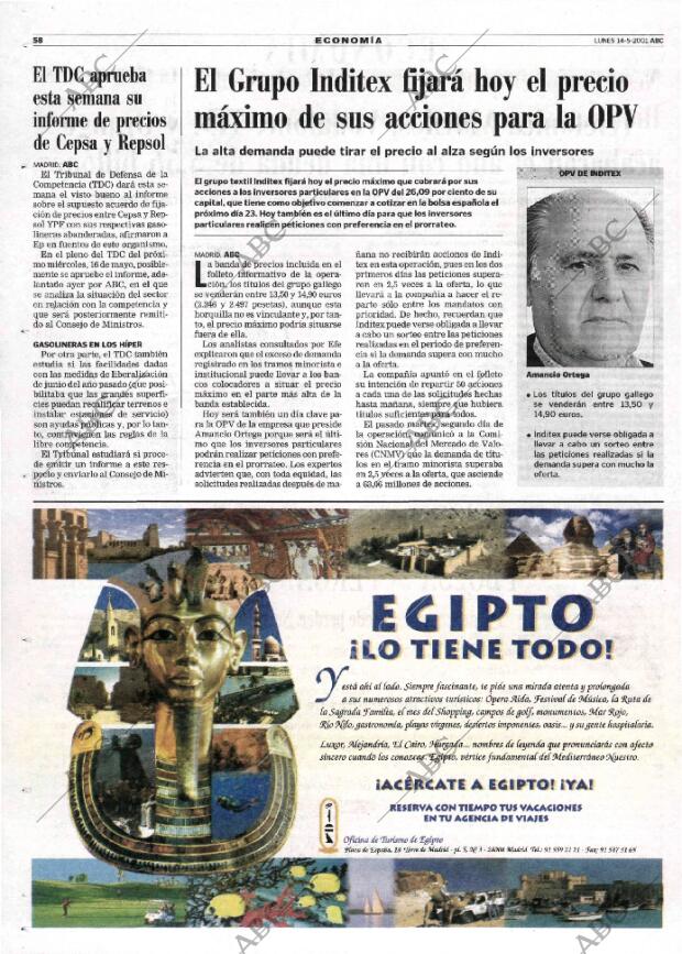 ABC MADRID 14-05-2001 página 58