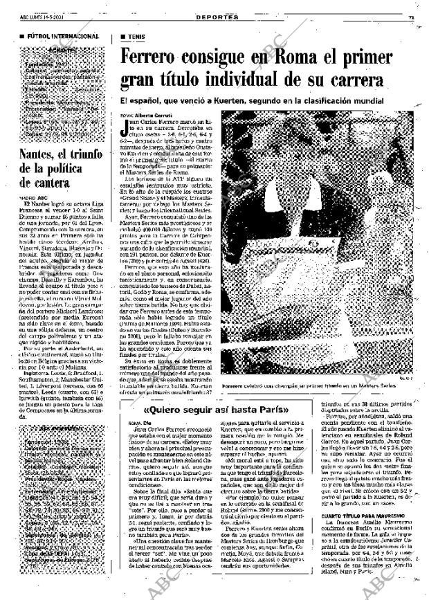 ABC MADRID 14-05-2001 página 71