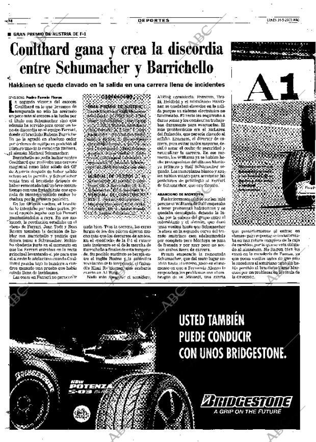ABC MADRID 14-05-2001 página 74