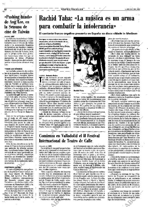 ABC MADRID 14-05-2001 página 84