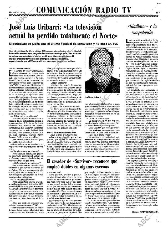 ABC MADRID 14-05-2001 página 91