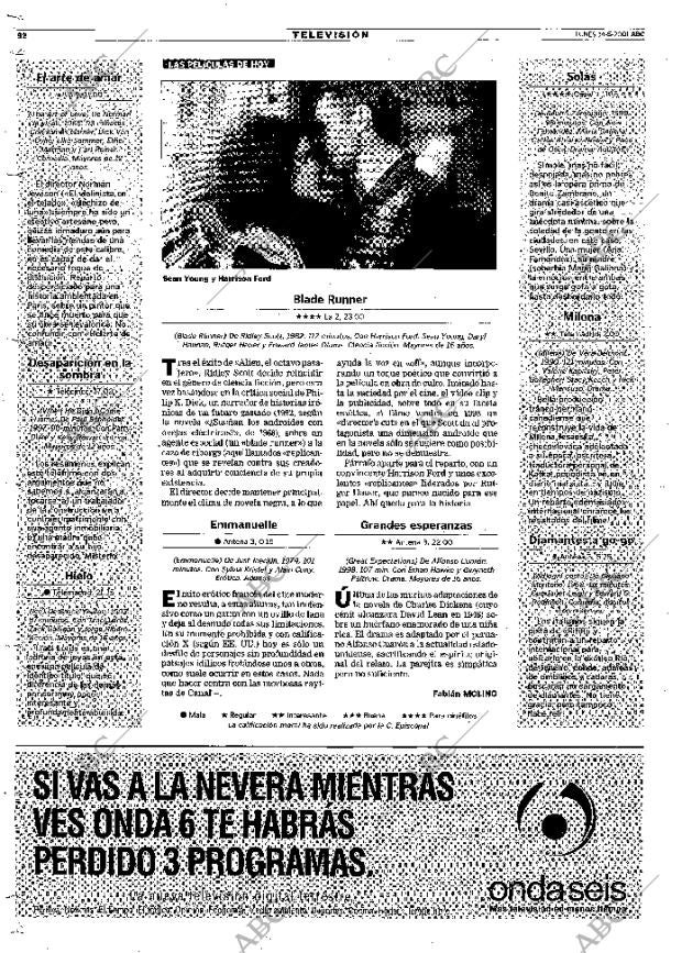 ABC MADRID 14-05-2001 página 92