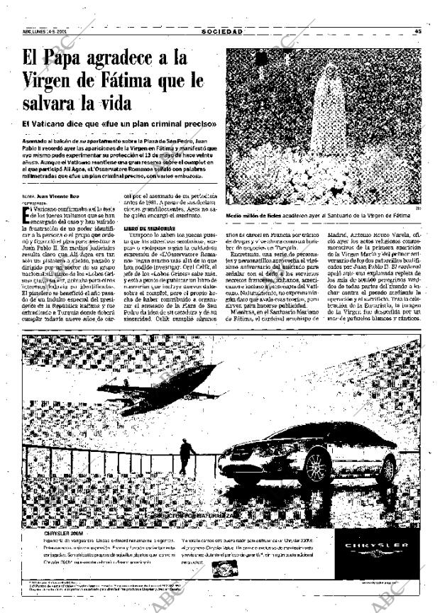 ABC SEVILLA 14-05-2001 página 45