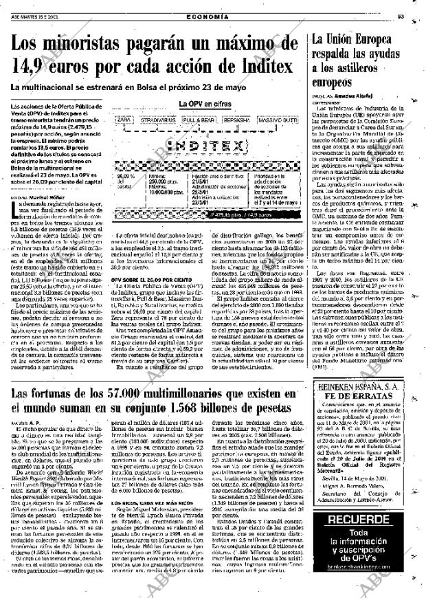 ABC SEVILLA 15-05-2001 página 63