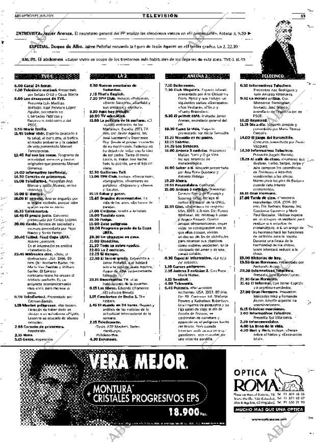 ABC MADRID 16-05-2001 página 83