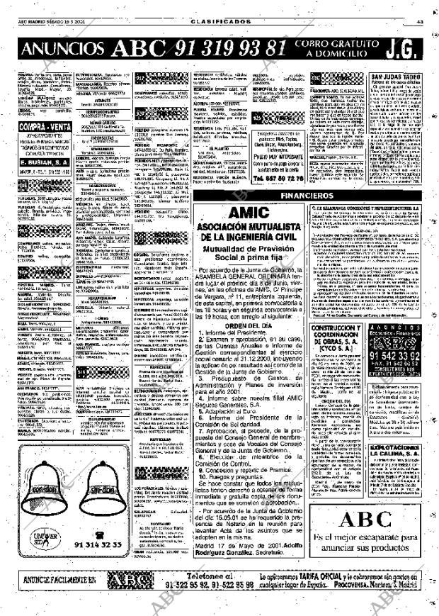 ABC MADRID 19-05-2001 página 127