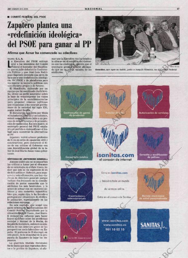 ABC MADRID 19-05-2001 página 17