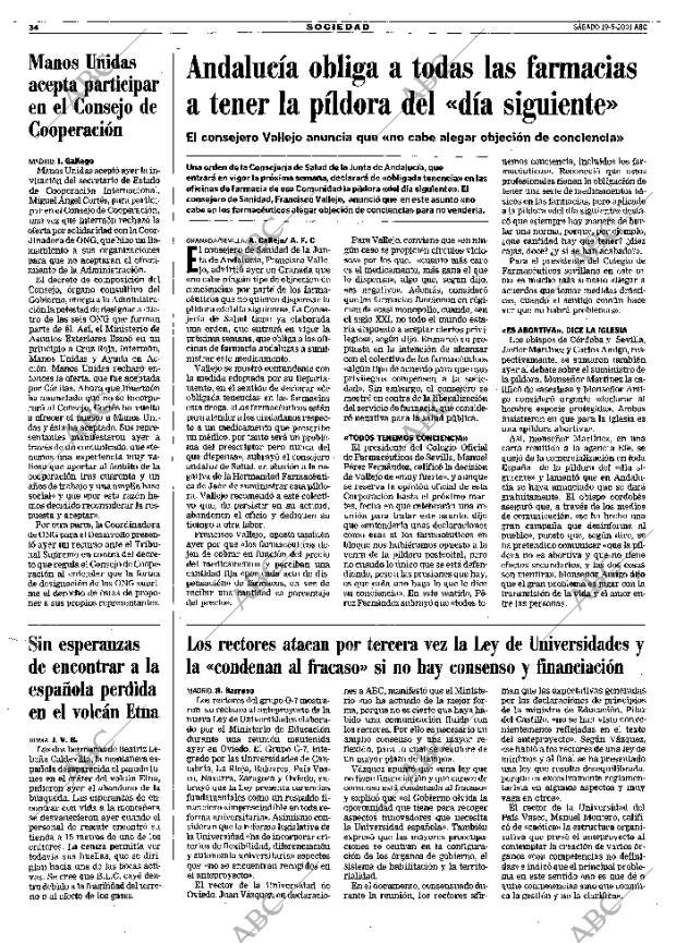 ABC MADRID 19-05-2001 página 34