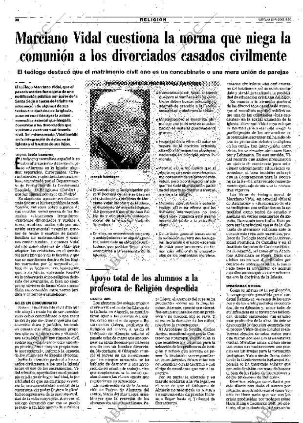 ABC MADRID 19-05-2001 página 38