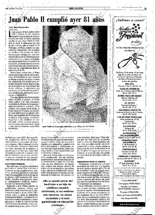 ABC MADRID 19-05-2001 página 39