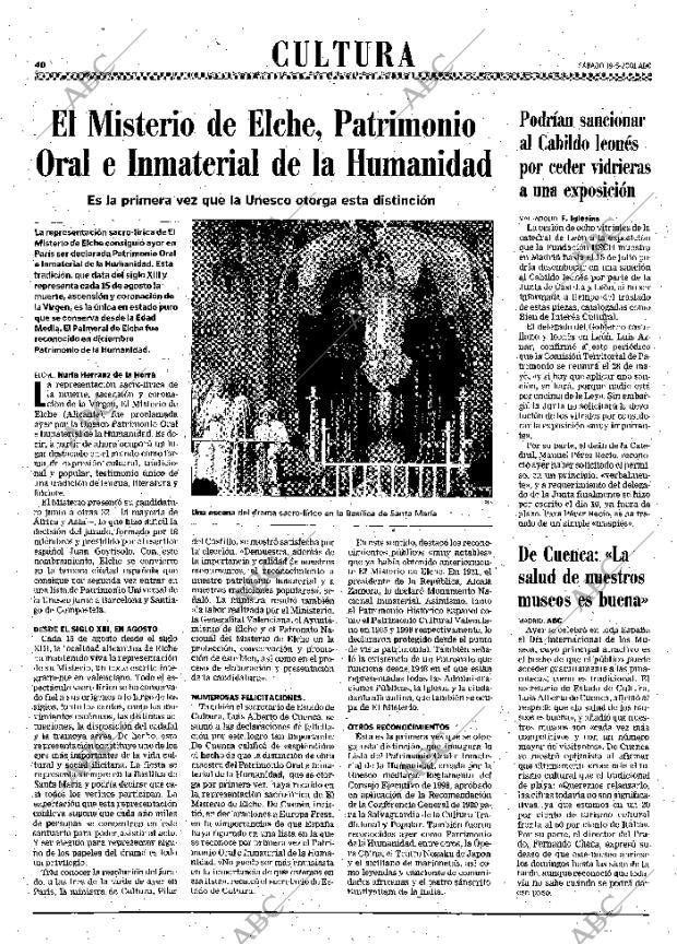ABC MADRID 19-05-2001 página 40