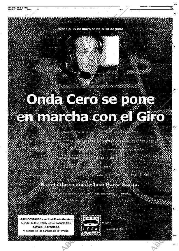ABC MADRID 19-05-2001 página 61
