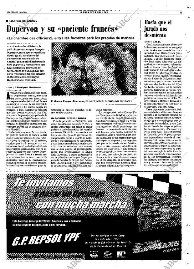 ABC MADRID 19-05-2001 página 71