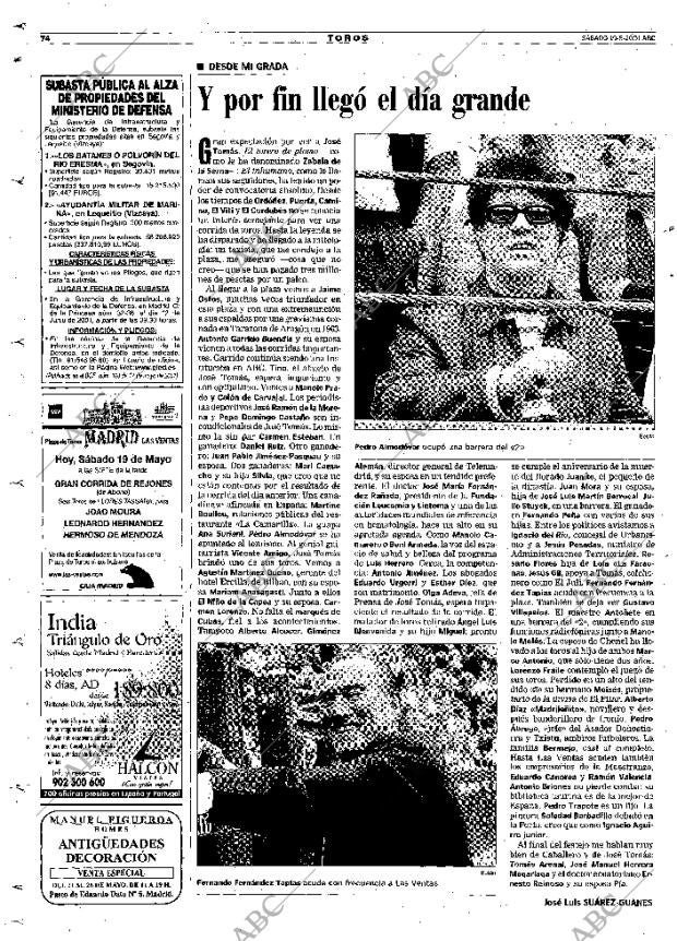 ABC MADRID 19-05-2001 página 74