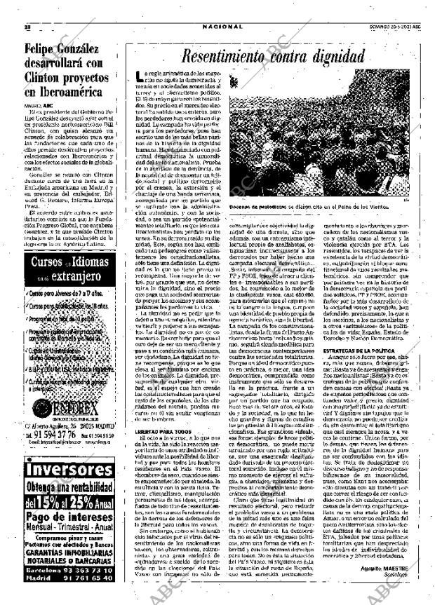 ABC MADRID 20-05-2001 página 28