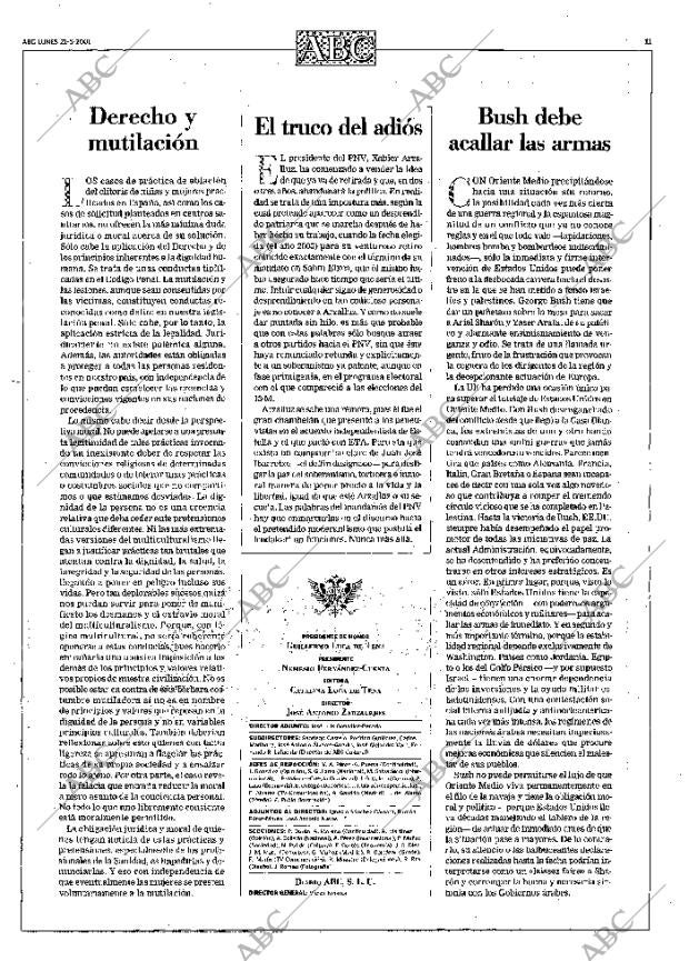 ABC MADRID 21-05-2001 página 11