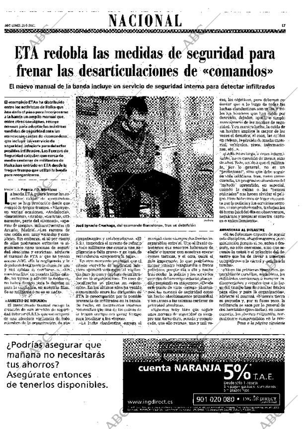 ABC MADRID 21-05-2001 página 17
