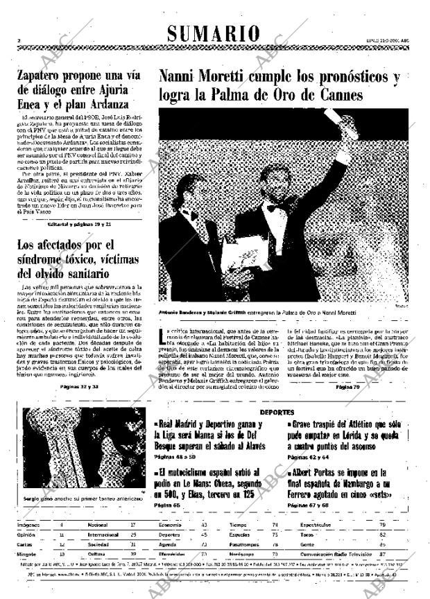 ABC MADRID 21-05-2001 página 2