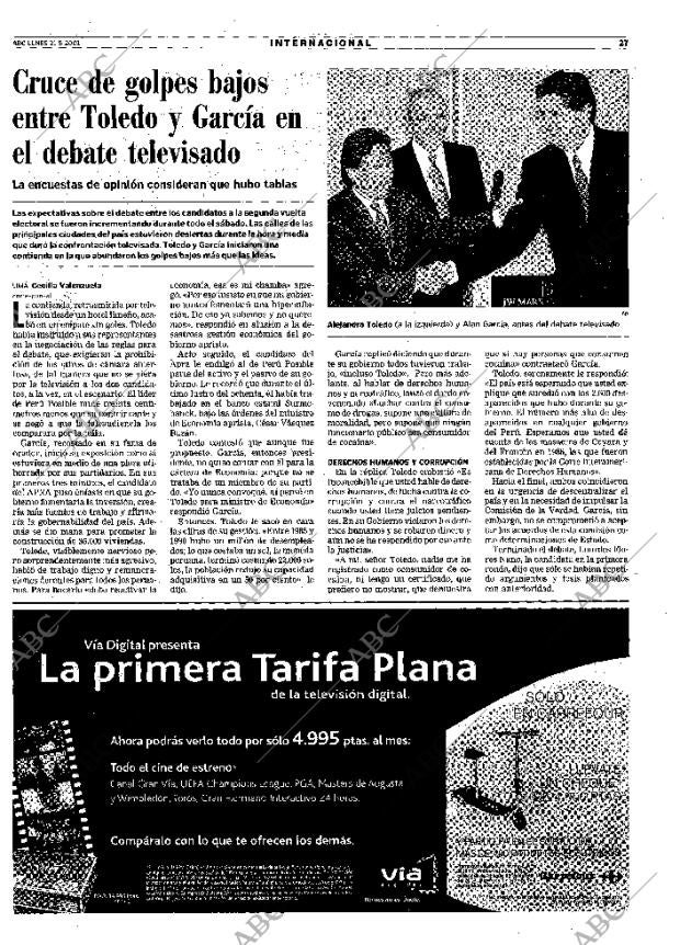 ABC MADRID 21-05-2001 página 27