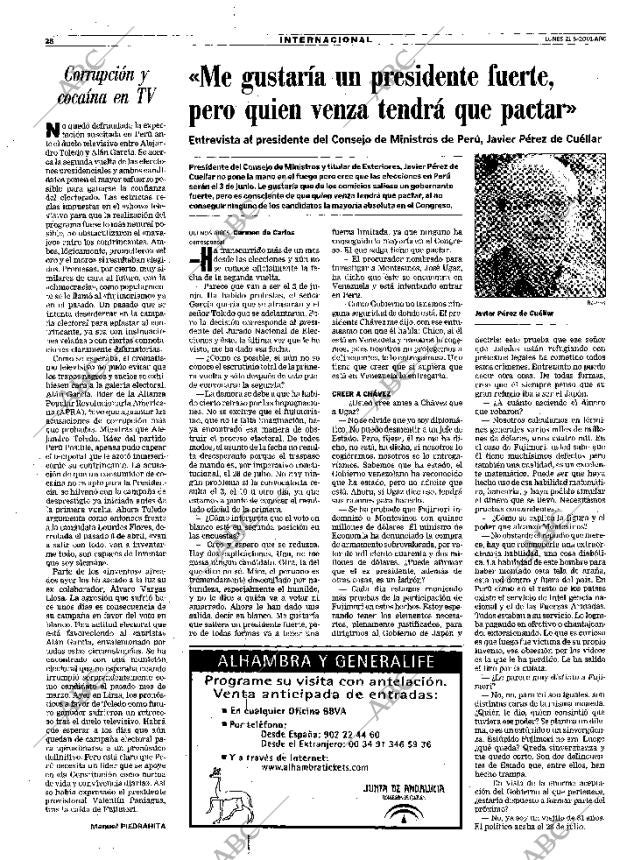 ABC MADRID 21-05-2001 página 28