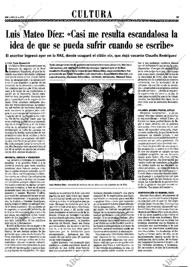ABC MADRID 21-05-2001 página 39