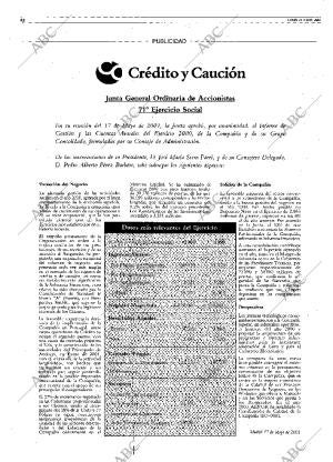 ABC MADRID 21-05-2001 página 42