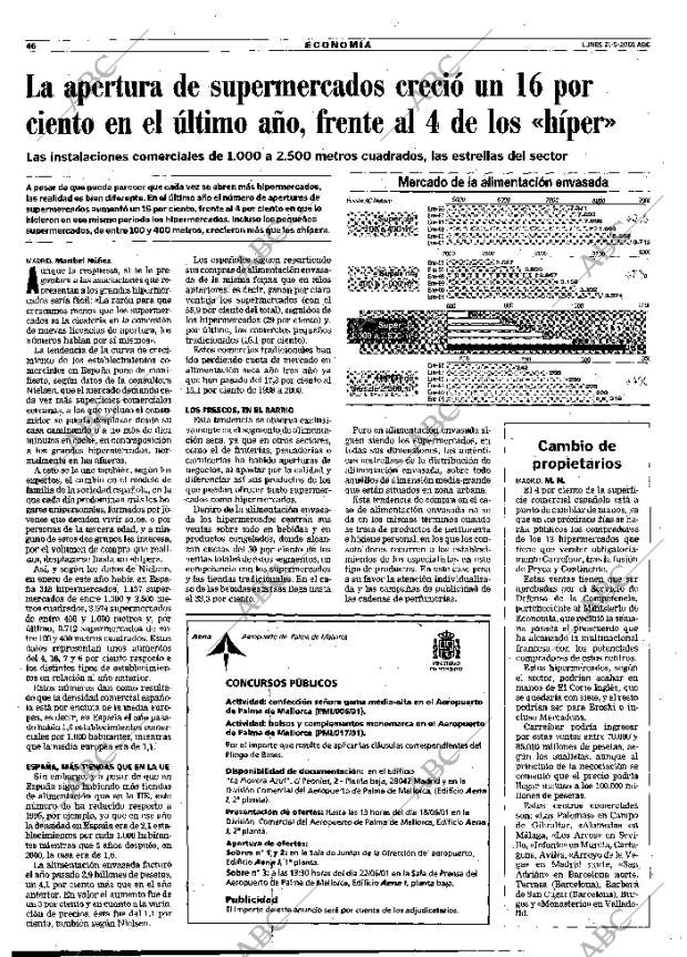 ABC MADRID 21-05-2001 página 46