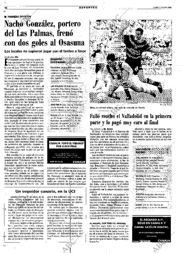 ABC MADRID 21-05-2001 página 58