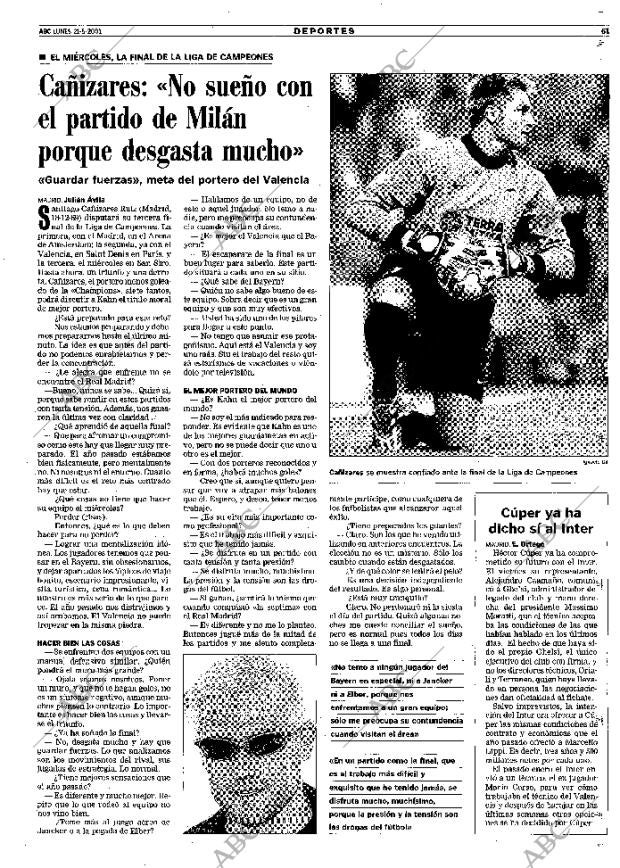 ABC MADRID 21-05-2001 página 61