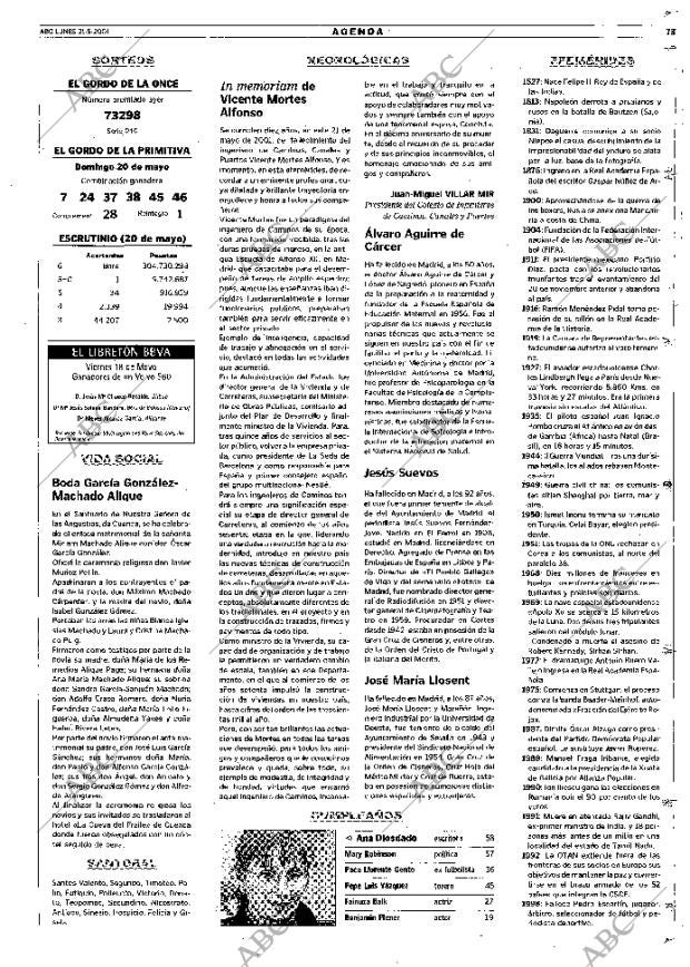 ABC MADRID 21-05-2001 página 73