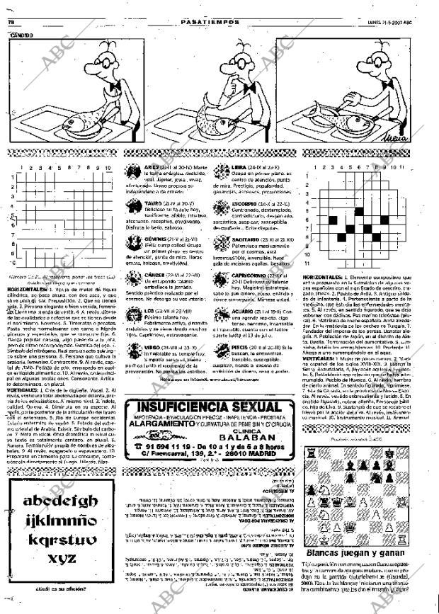 ABC MADRID 21-05-2001 página 78